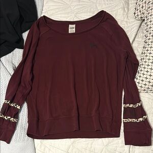 Women's Maroon Top by PINK Victoria's Secret